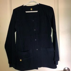 Navy WonderWink Scrub Jacket
